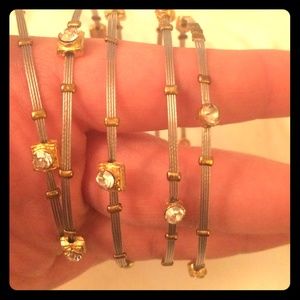 5 two tone seasonal whisper bracelets!