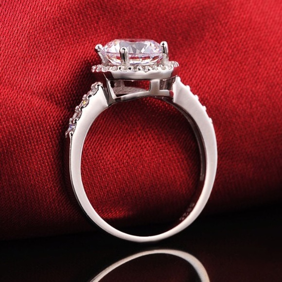 925k sterling silver cz ring #6 - Picture 3 of 4