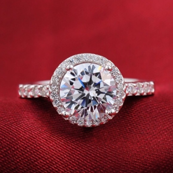 925k sterling silver cz ring #6 - Picture 4 of 4