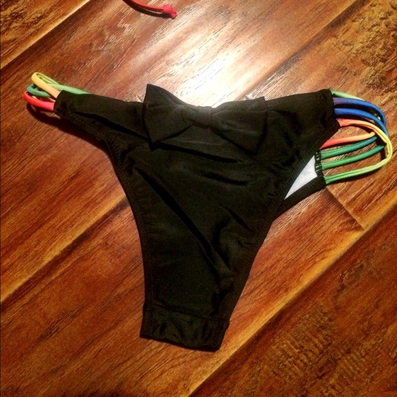 ❌sold Rainbow tassel fringe bikini small and - Picture 3 of 3