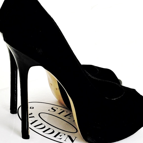 Steve Madden Shoes - Steve Madden Suede Peep-toe Pumps