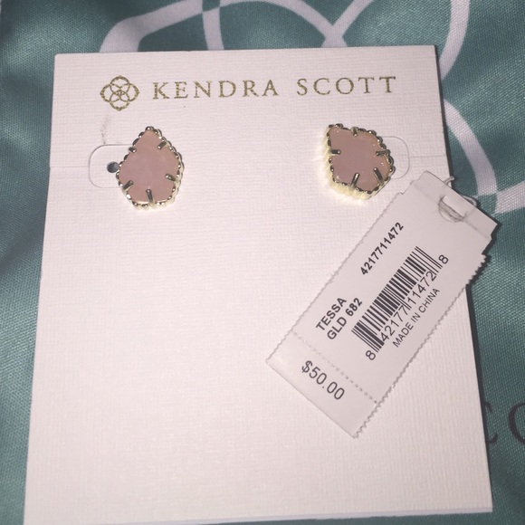 Rose Quartz Tessa Earrings- Kendra Scott