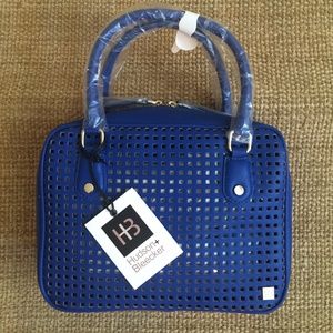 Blue Perforated Toiletry Bag
