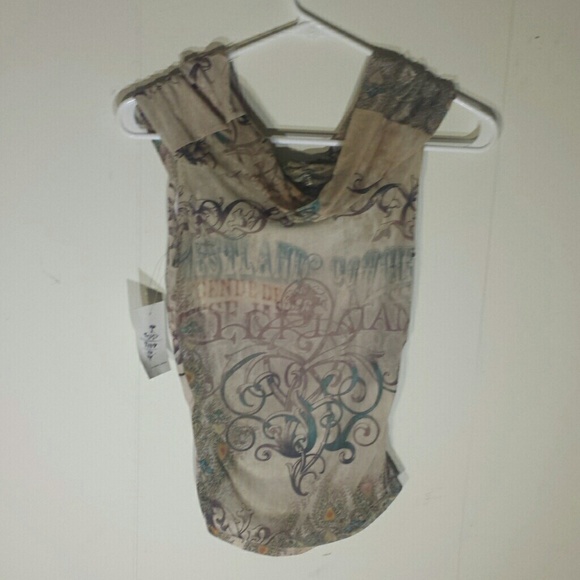 Topsy Turvy Shirt with Jewel Detail - Picture 4 of 4