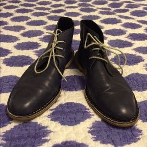 Cole Haan Blue Leather Chukka