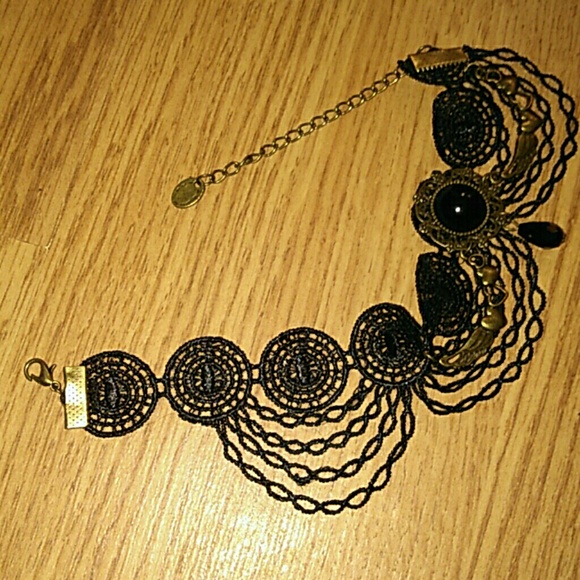 SOLD IN BUNDLE Last one!! Black crochet anklet NWT - Picture 3 of 3