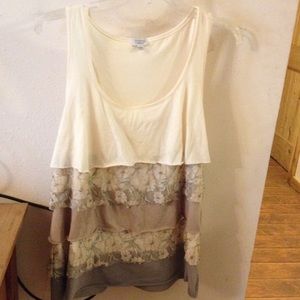 Beautiful Tank w/ Waterfall Vest