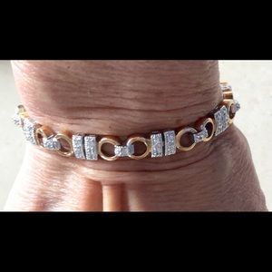 Sterling Silver and Gold Vermeil Bracelet