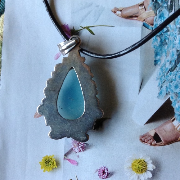 Vintage blue calcedony S/S - Picture 3 of 4