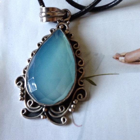 Vintage blue calcedony S/S - Picture 4 of 4