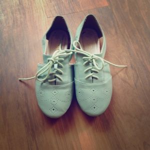 Seafoam green shoes