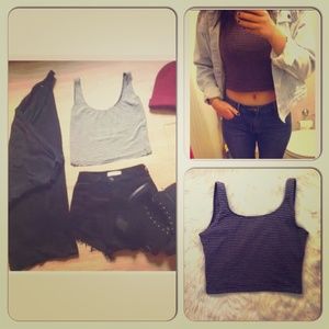 SALE Vintage purple striped bralette