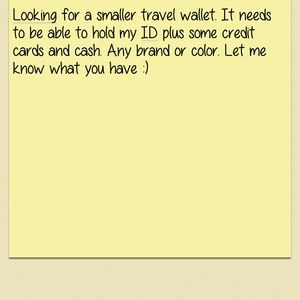 Wanted: smaller wallet for travel