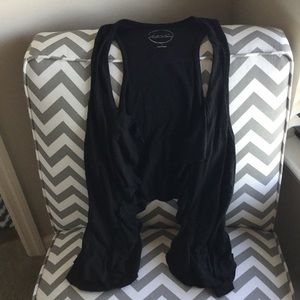 INC Black Ruffle Vest