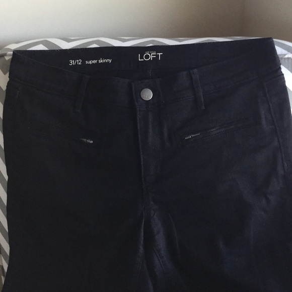 LOFT BLACK MOTO JEANS