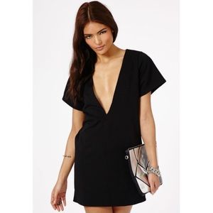 Subasa Oversized V-Neck Shift Dress In Black