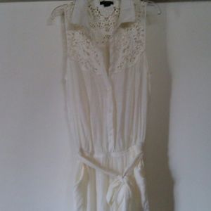 Beige one piece romper