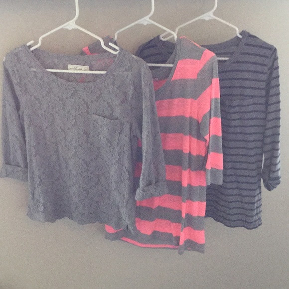 Abercrombie & Fitch 3/4 Sleeve Tops