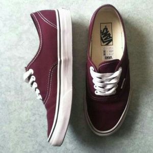 Maroon vans