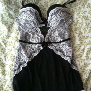 Black & white Victoria's Secret teddy
