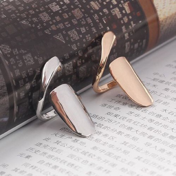 Fashion nail rings!! Silver/gold plated - Picture 4 of 4