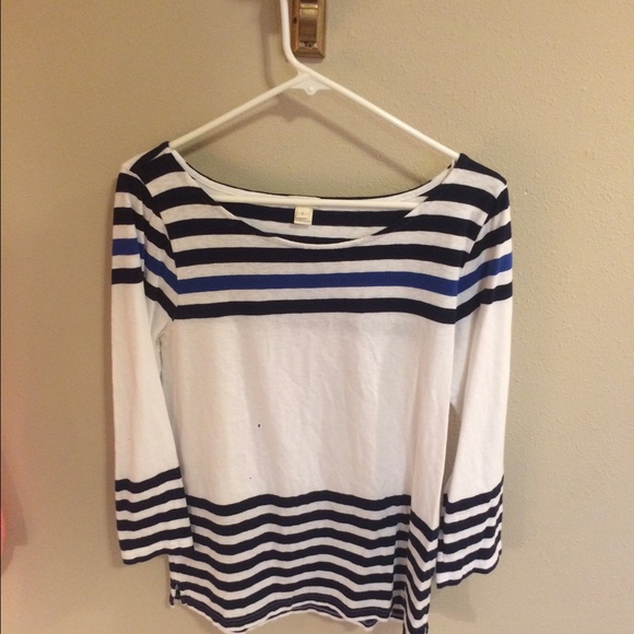 J CREW boat neck 3/4 sleeve