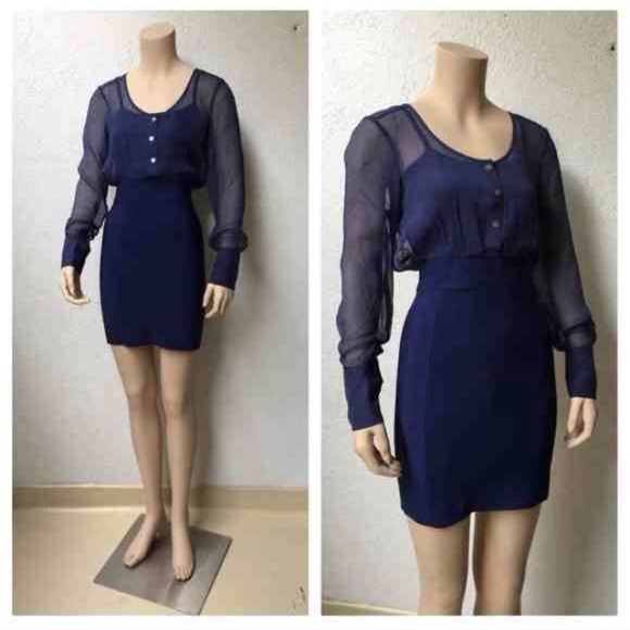 Navy Bandage Dress