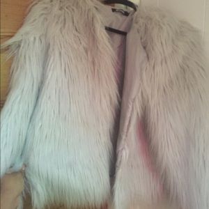 Faux fur Missguided shaggy coat