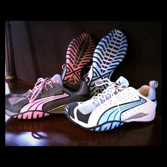 TWO pairs of size 8 Pumas in terrific condition!