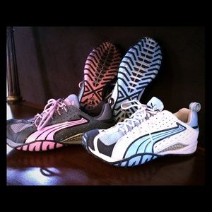 TWO pairs of size 8 Pumas in terrific condition!