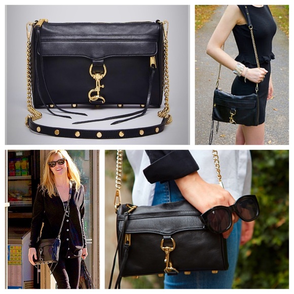 Rebecca Minkoff MAC 😍 good as new! Black w/ gold