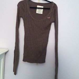 Brown Hollister Long Sleeve
