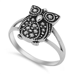 Sterling Silver Mystic Owl .925 Stamp