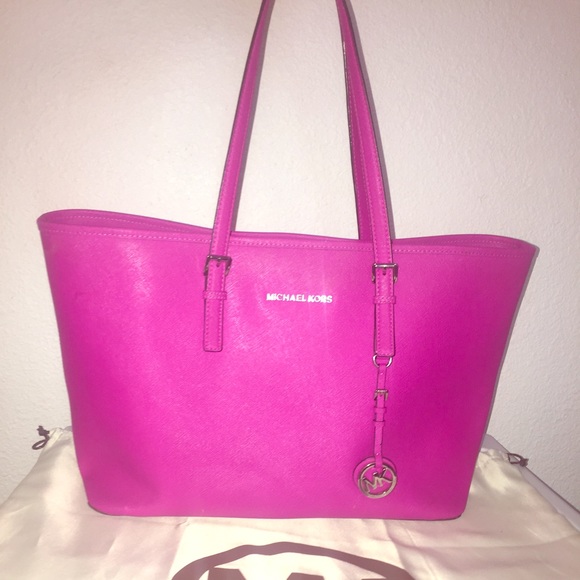 Michael Kors pink fuchsia handbag
