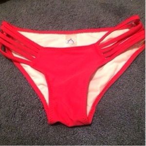 Hot pinky strappy bikini