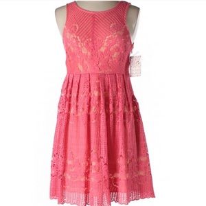 NWT Free People Rocco Pink Open Back Dress