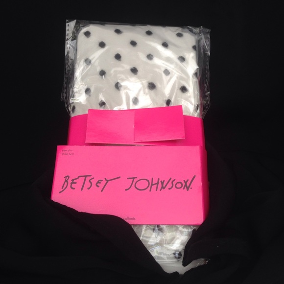 Betsey Johnson Accessories - Betsey Johnson polkadot stockings. NWT