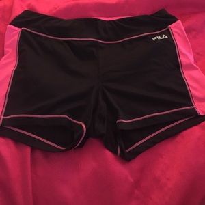 Fila workout spandex shorts.