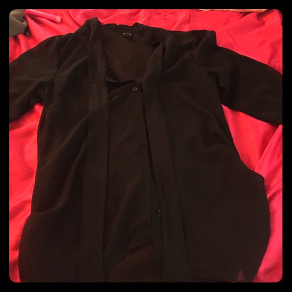 Black sheer shirt