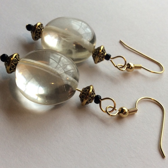 BOGO SALE đ Large Glass Earrings - Picture 2 of 3