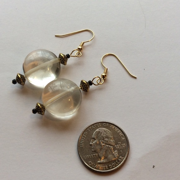 BOGO SALE đ Large Glass Earrings - Picture 3 of 3