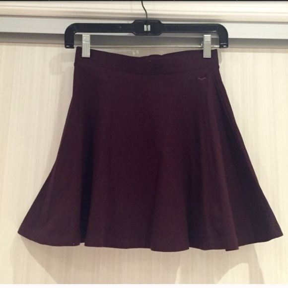 Maroon Skater Skirt NWOT