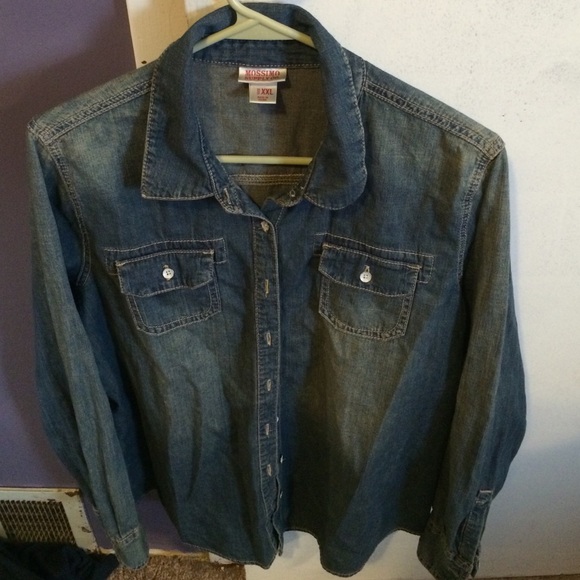 Denim button up shirt
