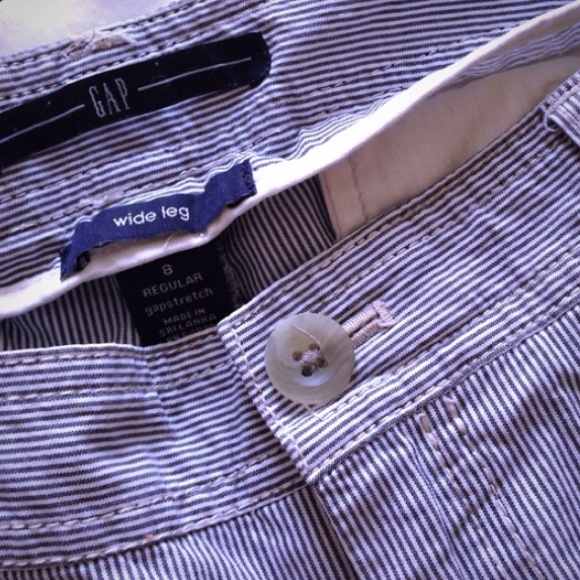 Gap Wide Leg Striped Pant