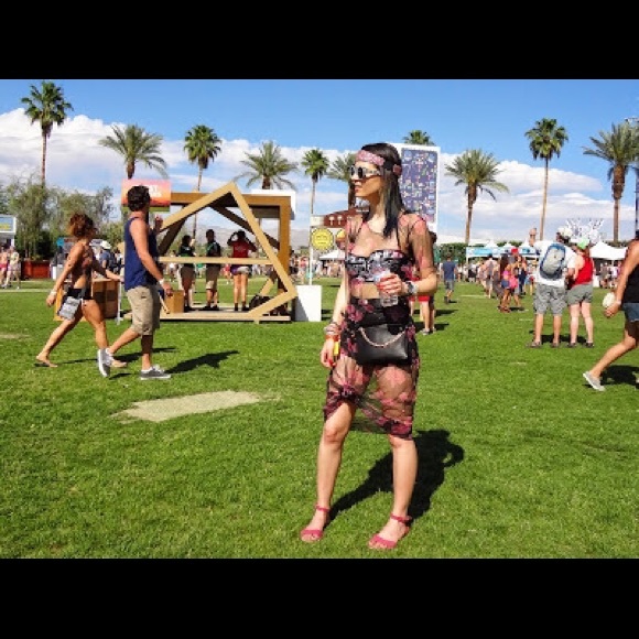 mesh dress coachella