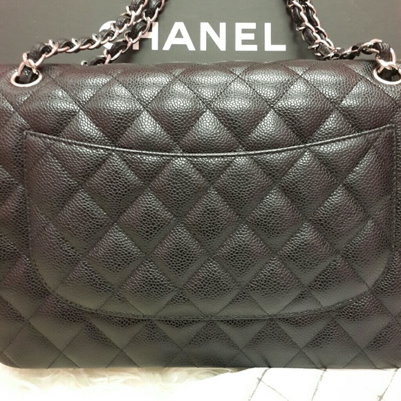 💜SOLD💜 CHANEL jumbo black caviar. - Picture 2 of 4