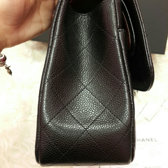 💜SOLD💜 CHANEL jumbo black caviar. - Picture 3 of 4