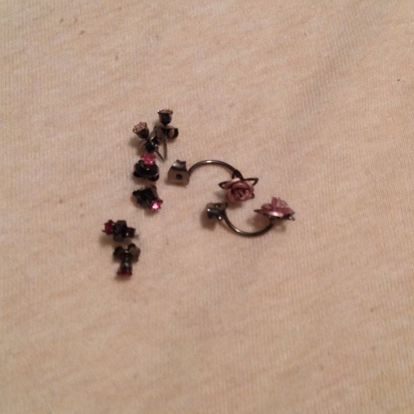 Rose earrings