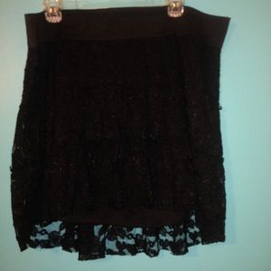 Plus size - gradual lace skirt