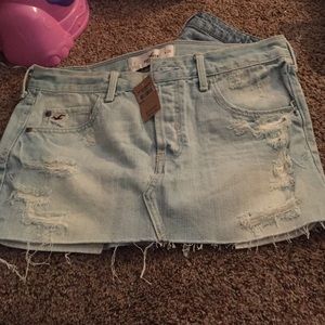 Hollister jean skirt size 3